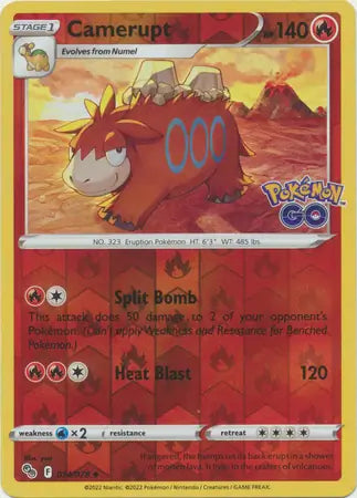 14 Camerupt Reverse Holo, Pokemon Go | Sword & Shield, , 4.00 kr, Pokesingles. Kjøp pokemon kort til lave priser hos oss.