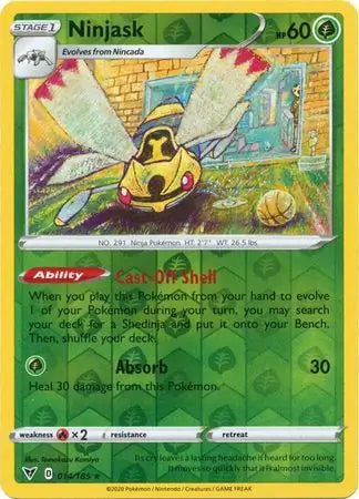 Ninjask Reverse Holo 014 - Vivid Voltage