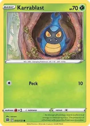 Karrablast 015, Brilliant Stars | Sword & Shield, , 0.00 kr, Pokesingles. Kjøp pokemon kort til lave priser hos oss.