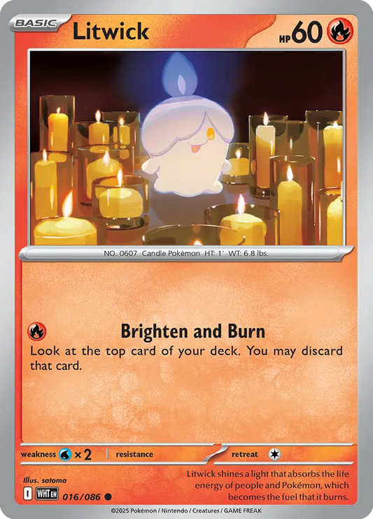 Litwick 016 - White Flare Pokesingles