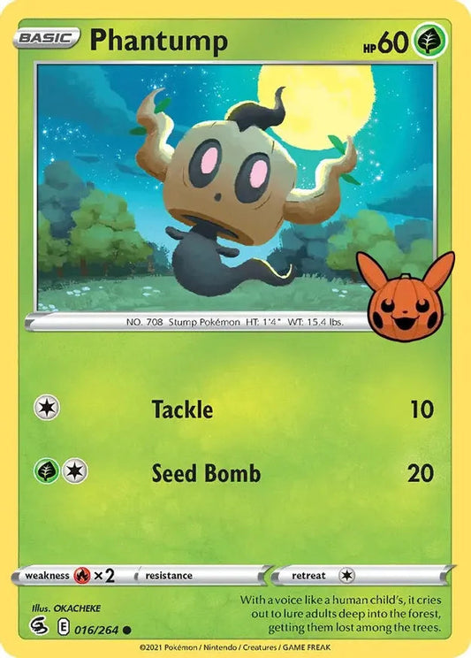 Phantump 16 -  Trick or Trade 2022 Pokesingles