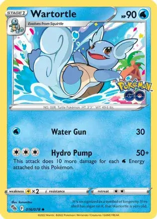 16 Wartortle, Pokemon Go | Sword & Shield, nonholo, 2.00 kr, Pokesingles. Kjøp pokemon kort til lave priser hos oss.