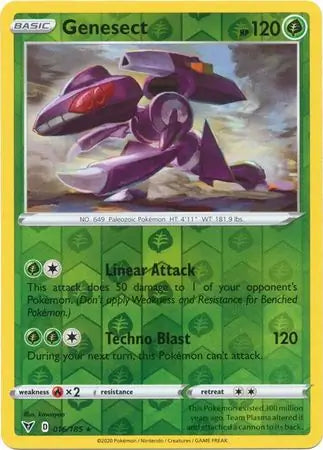 Genesect Reverse Holo 016 - Vivid Voltage Pokesingles