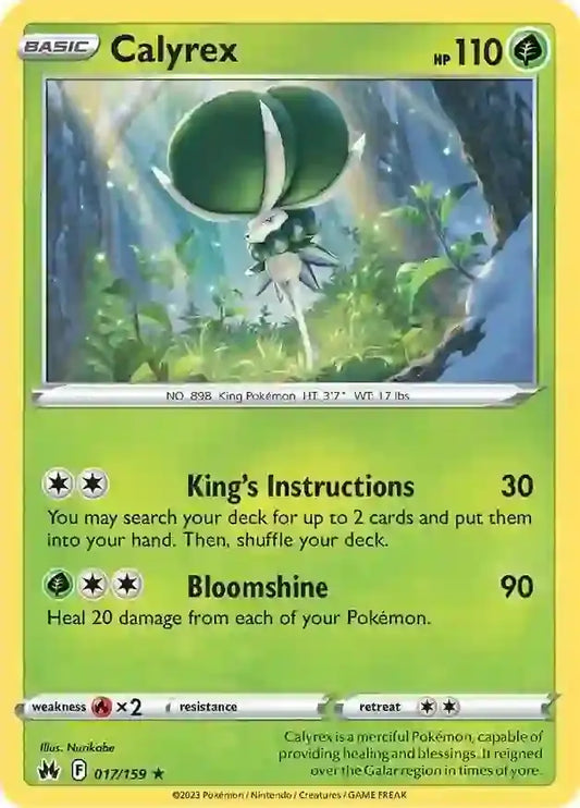 Calyrex 017, Crown Zenith | Sword & Shield, , 0.00 kr, Pokesingles. Kjøp pokemon kort til lave priser hos oss.