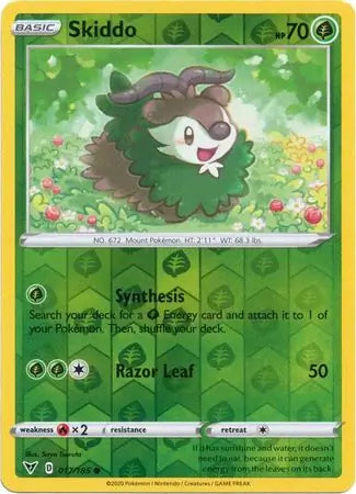 Skiddo Reverse Holo 017 - Vivid Voltage
