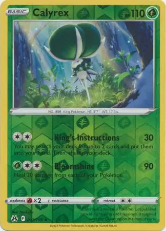 Calyrex Reverse Holo 017, Crown Zenith | Sword & Shield, , 0.00 kr, Pokesingles. Kjøp pokemon kort til lave priser hos oss.