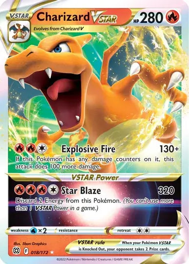 Charizard VSTAR 018, Brilliant Stars | Sword & Shield, v, 0.00 kr, Pokesingles. Kjøp pokemon kort til lave priser hos oss.