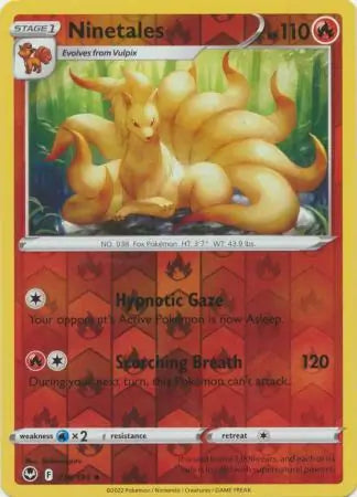 Ninetales Reverse Holo 018, Silver Tempest | Sword & Shield, , 0.00 kr, Pokesingles. Kjøp pokemon kort til lave priser hos oss.