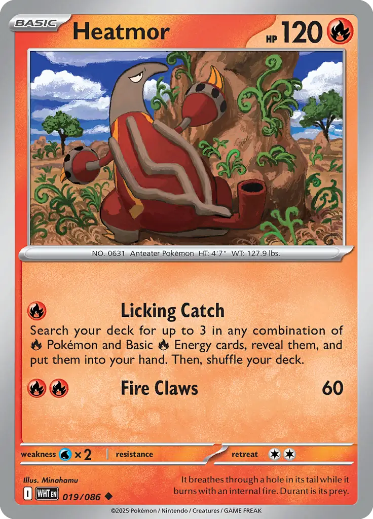 Heatmor 019 - White Flare Pokesingles
