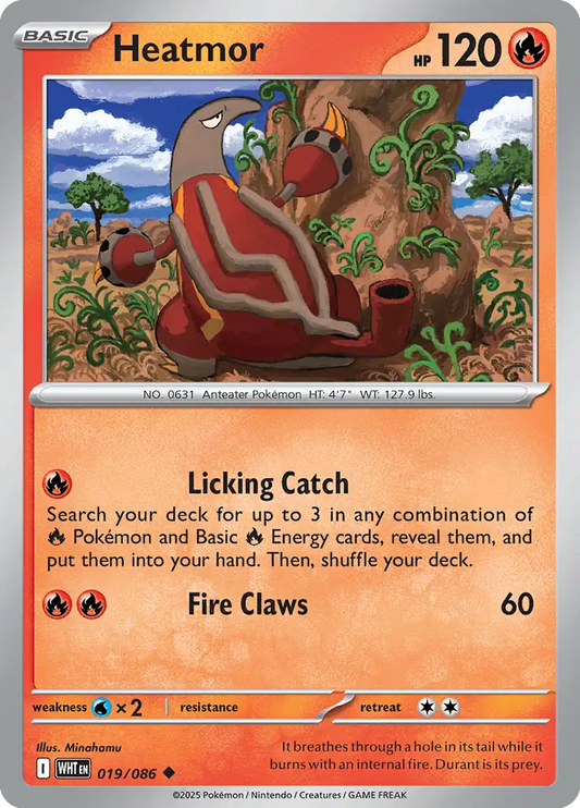 Heatmor 019 - White Flare Pokesingles