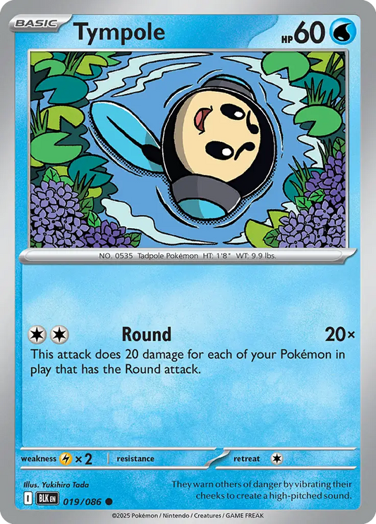 Tympole 019 - Black Bolt Pokesingles
