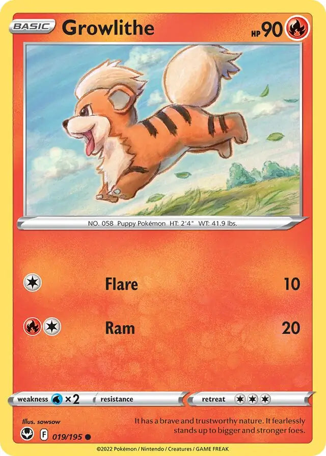 Growlithe 019, Silver Tempest | Sword & Shield, , 0.00 kr, Pokesingles. Kjøp pokemon kort til lave priser hos oss.