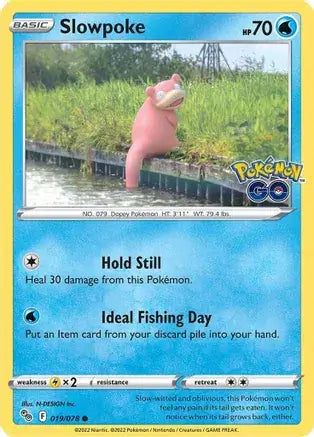 19 Slowpoke, Pokemon Go | Sword & Shield, nonholo, 2.00 kr, Pokesingles. Kjøp pokemon kort til lave priser hos oss.