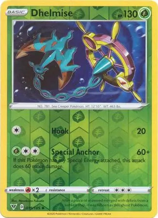 Dhelmise Reverse Holo 019 - Vivid Voltage Pokesingles