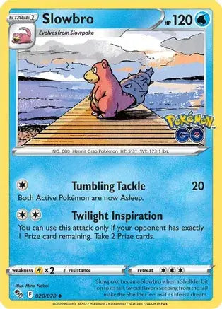 20 Slowbro, Pokemon Go | Sword & Shield, nonholo, 2.00 kr, Pokesingles. Kjøp pokemon kort til lave priser hos oss.