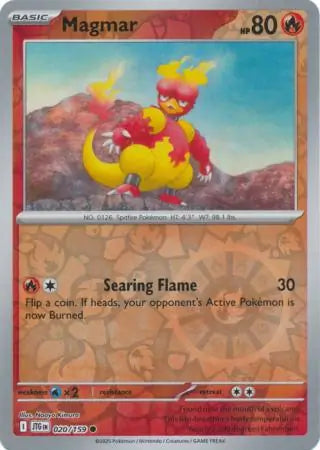 Magmar Reverse Holo 020 - Journey Together Pokesingles