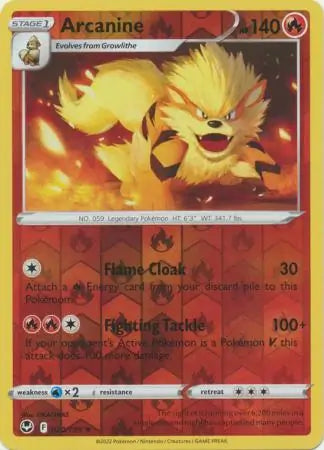 Arcanine Reverse Holo 020, Silver Tempest | Sword & Shield, , 0.00 kr, Pokesingles. Kjøp pokemon kort til lave priser hos oss.