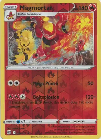 Magmortar Reverse Holo 020, Brilliant Stars | Sword & Shield, , 0.00 kr, Pokesingles. Kjøp pokemon kort til lave priser hos oss.