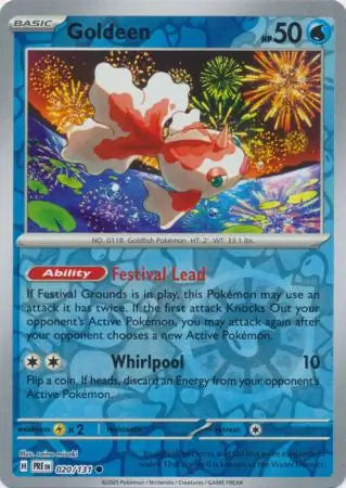 Goldeen Reverse Holo 020 Pokesingles