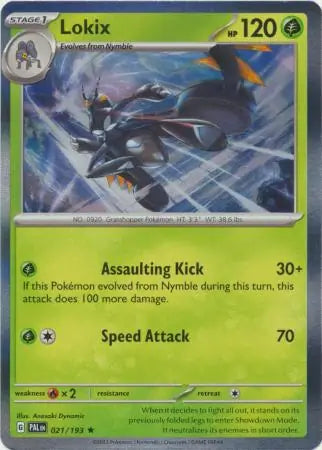 Lokix 021 - Paldea Evolved, Paldea Evolved | Scarlet & Violet, , 5.00 kr, Pokesingles. Kjøp pokemon kort til lave priser hos oss.