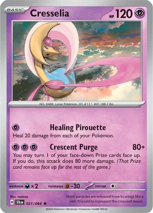 Cresselia Holo Rare 021 - Shrouded Fable Pokesingles