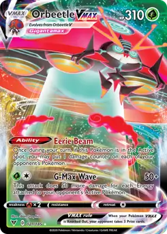 Orbeetle VMAX 021 - Vivid Voltage Pokesingles