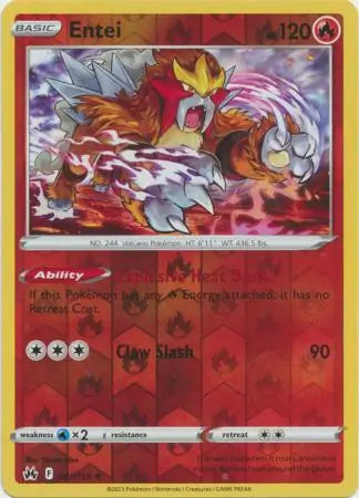 Entei Reverse Holo 021, Crown Zenith | Sword & Shield, , 0.00 kr, Pokesingles. Kjøp pokemon kort til lave priser hos oss.
