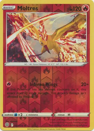 Moltres Reverse Holo 021, Brilliant Stars | Sword & Shield, , 0.00 kr, Pokesingles. Kjøp pokemon kort til lave priser hos oss.
