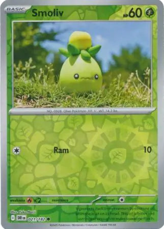 Smoliv Reverse Holo 021 - Destined Rivals Pokesingles