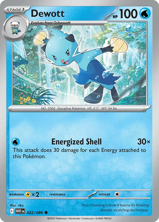Dewott 022 - White Flare Pokesingles