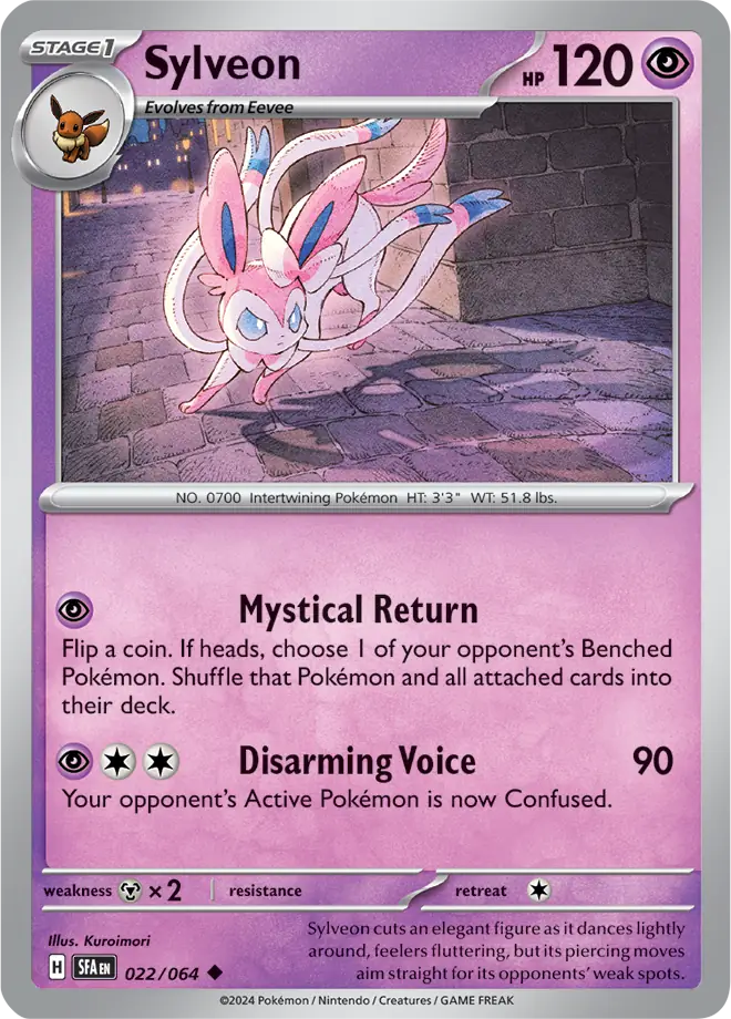 Sylveon 022 - Shrouded Fable Pokesingles