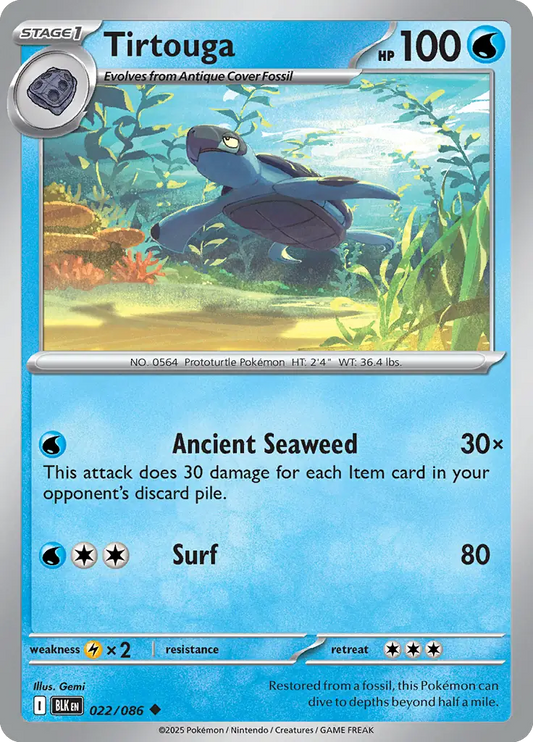 Tirtouga 022 - Black Bolt Pokesingles