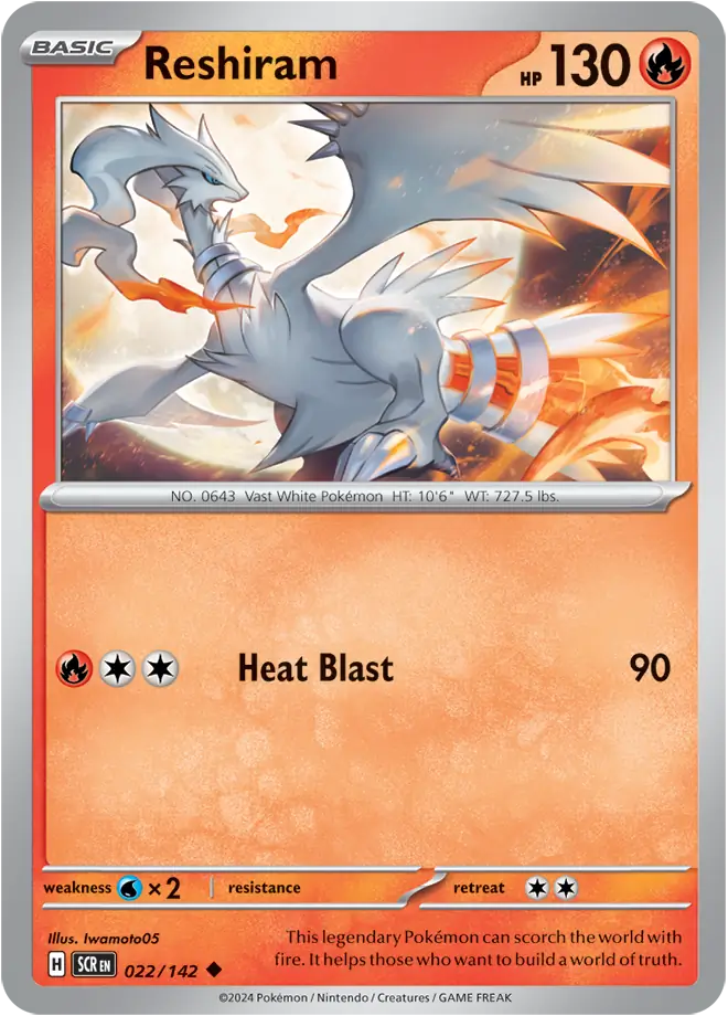 Reshiram 022 - Stellar Crown Pokesingles