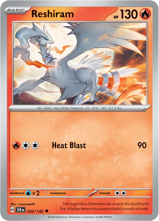 Reshiram 022 - Stellar Crown Pokesingles