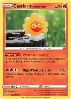 Castform Sunny Form 022
