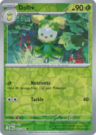 Dolliv Reverse Holo 022 - Destined Rivals Pokesingles