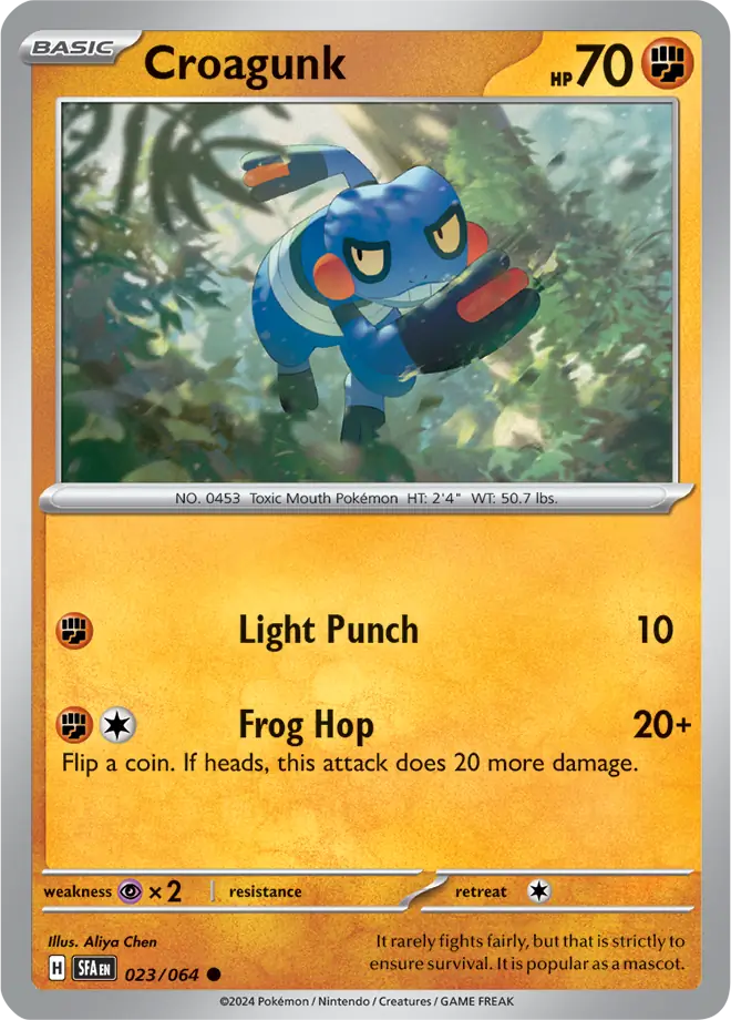 Croagunk 023 - Shrouded Fable Pokesingles