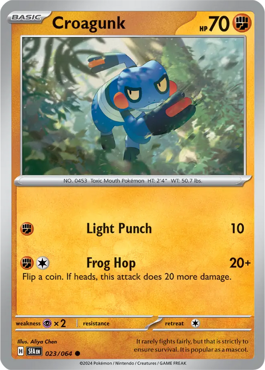 Croagunk 023 - Shrouded Fable Pokesingles
