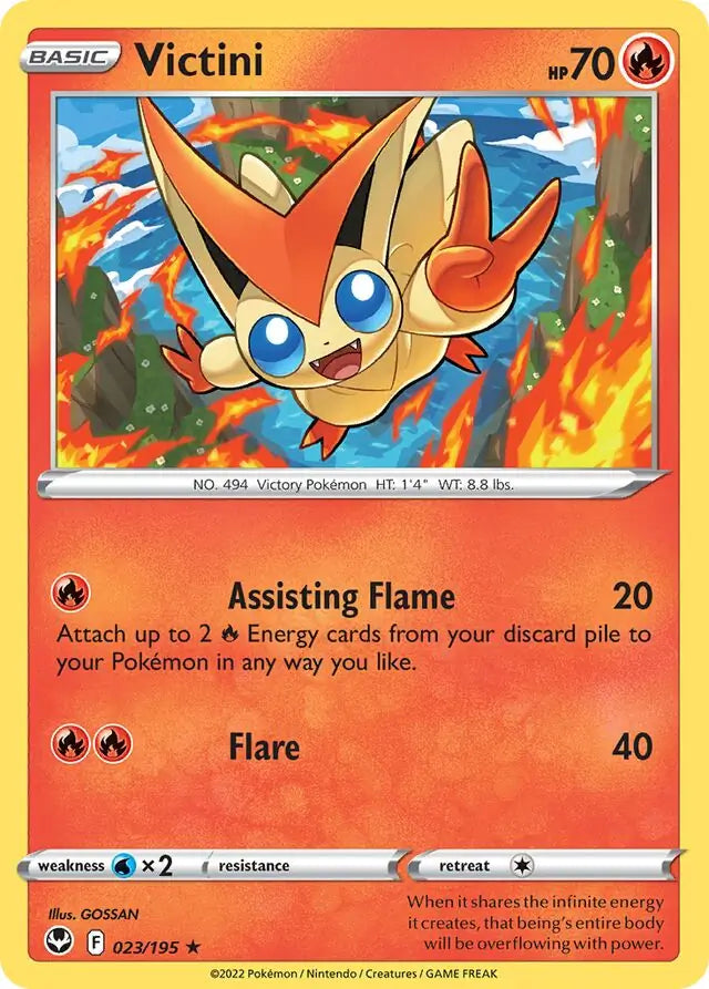 Victini 023, Silver Tempest | Sword & Shield, , 0.00 kr, Pokesingles. Kjøp pokemon kort til lave priser hos oss.