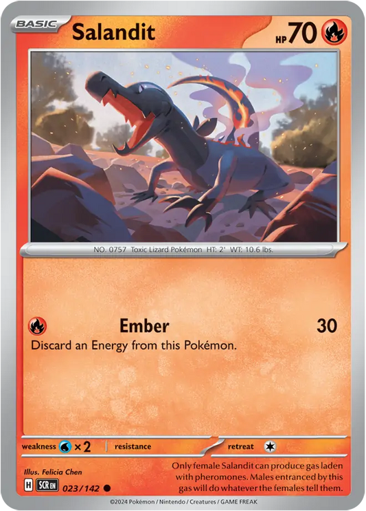 Salandit 023 - Stellar Crown Pokesingles