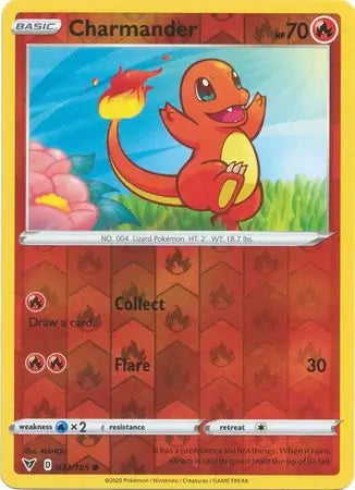 Charmander Reverse Holo 023 - Vivid Voltage
