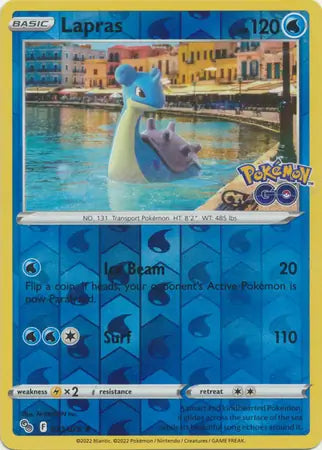 23 Lapras Reverse Holo, Pokemon Go | Sword & Shield, rare, 6.00 kr, Pokesingles. Kjøp pokemon kort til lave priser hos oss.