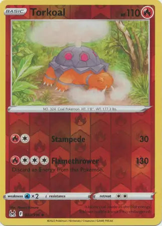 Torkoal Reverse Holo 023, Lost Origin | Sword & Shield, , 0.00 kr, Pokesingles. Kjøp pokemon kort til lave priser hos oss.