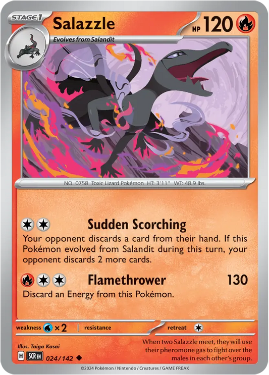 Salazzle 024 - Stellar Crown Pokesingles