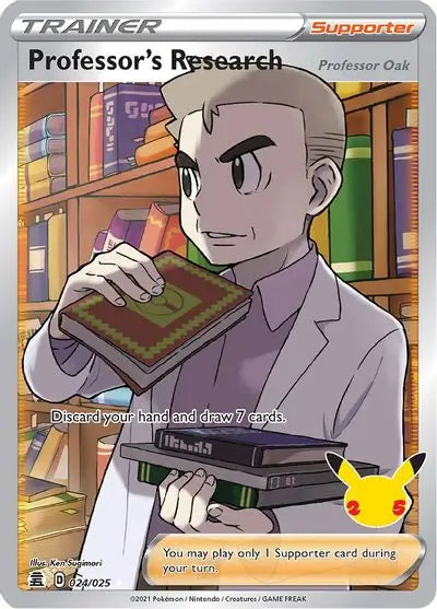 Full Art Professor's Research 024, Celebrations | Sword & Shield, , 12.00 kr, Pokesingles. Kjøp pokemon kort til lave priser hos oss.