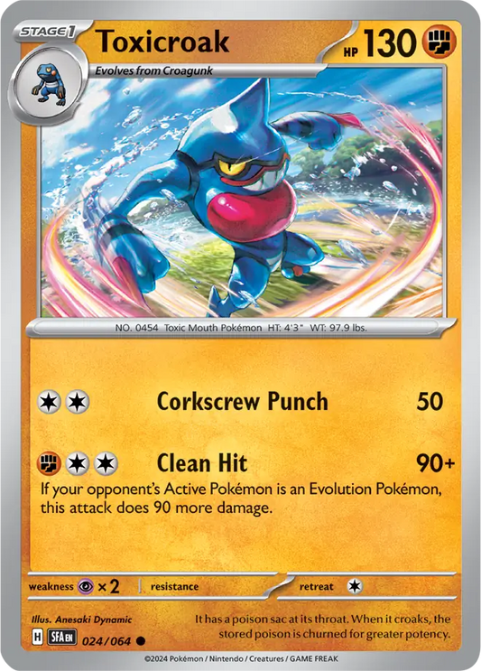 Toxicroak 024 - Shrouded Fable Pokesingles