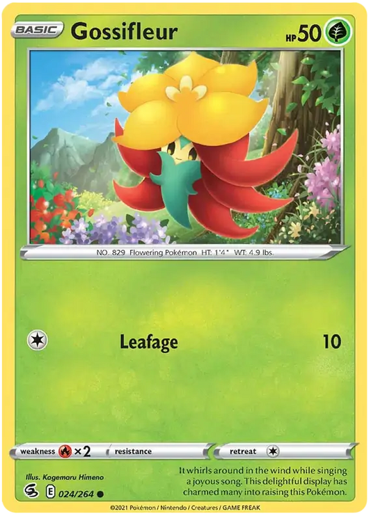 Gossifleur 024, Fusion Strike | Sword & Shield, , 2.00 kr, Pokesingles. Kjøp pokemon kort til lave priser hos oss.