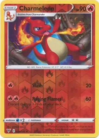 Charmeleon Reverse Holo 024 - Vivid Voltage