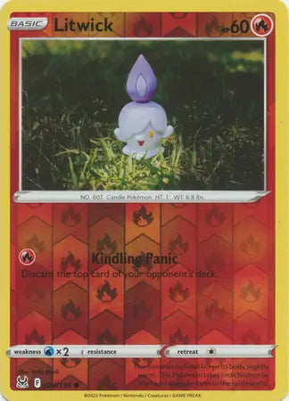 Litwick Reverse Holo 024, Lost Origin | Sword & Shield, , 0.00 kr, Pokesingles. Kjøp pokemon kort til lave priser hos oss.