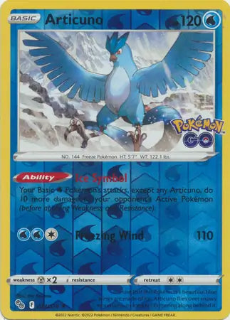 24 Articuno Reverse Holo, Pokemon Go | Sword & Shield, rare, 6.00 kr, Pokesingles. Kjøp pokemon kort til lave priser hos oss.